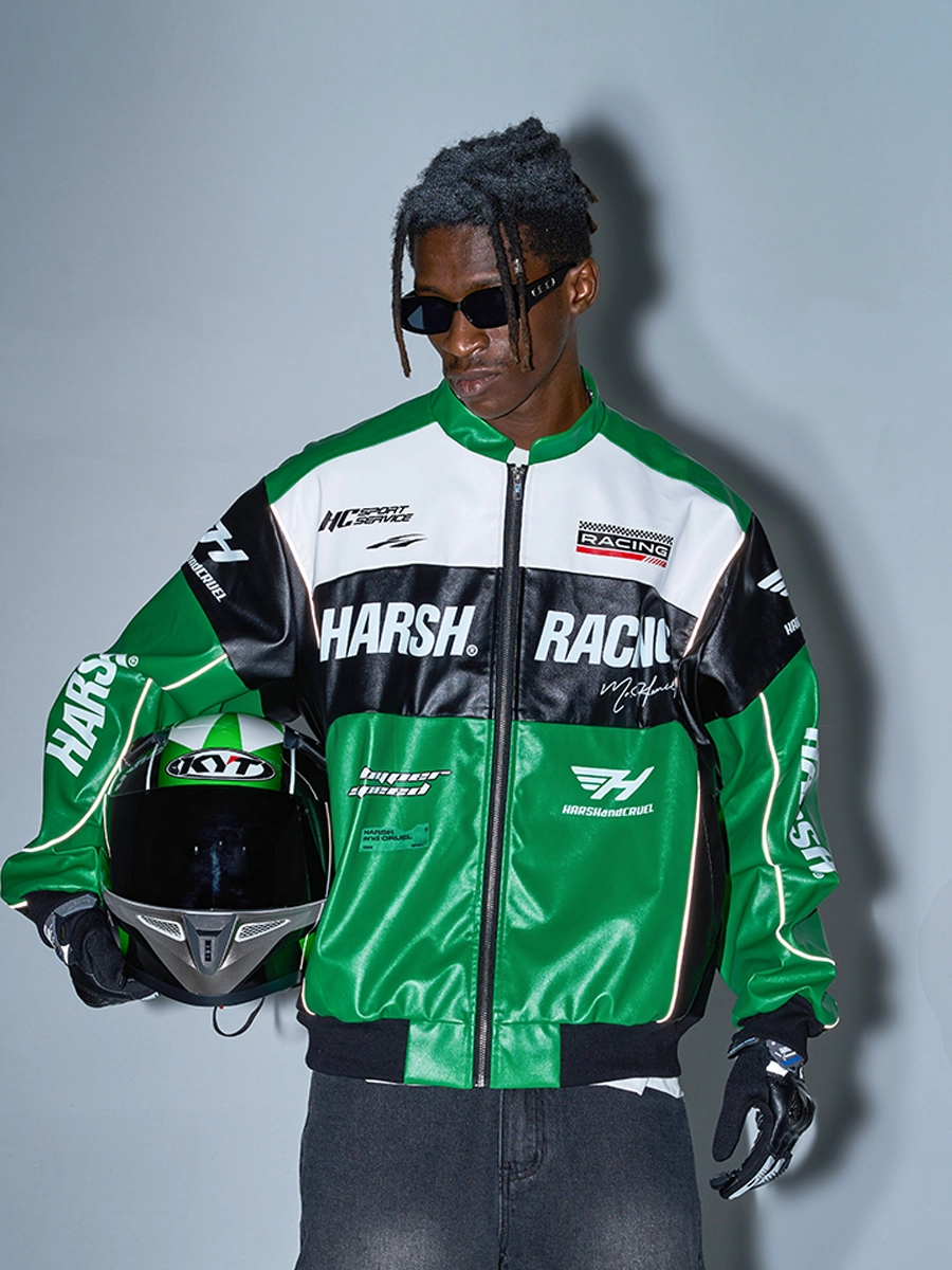 Куртка HARSHandCRUEL "Racing" V2 Leather Jacket