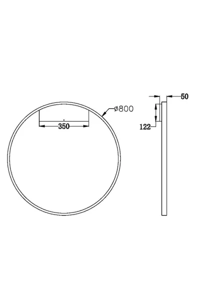 Настенный светильник (бра) Рим / Rim 3000К 51Вт Maytoni mod058wl-l50b3k