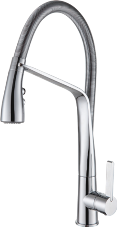 16028 Смеситель для кухни с гибким изливом GANZER  (5/1шт)