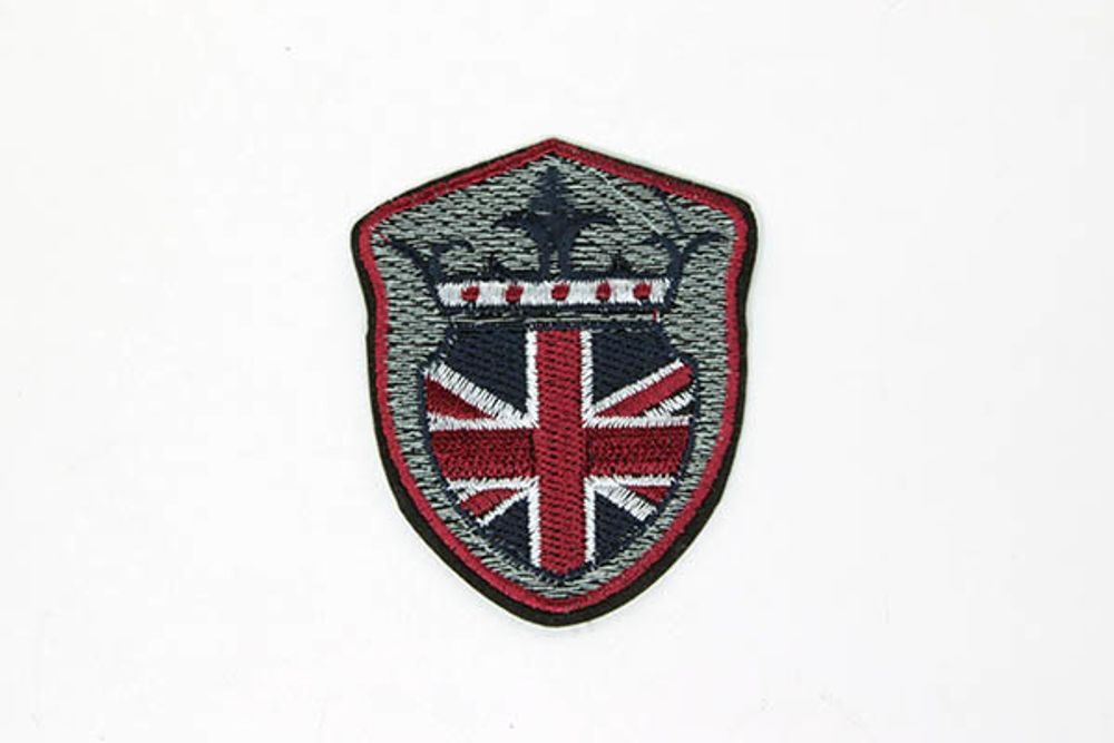 Нашивка Флаг Британский - корона (60х70)