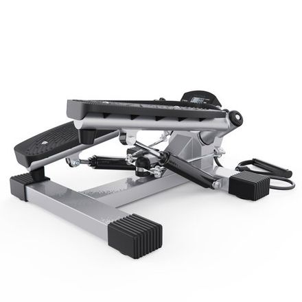 Большой поворотный степпер DFC X-STEPPER с эспандерами