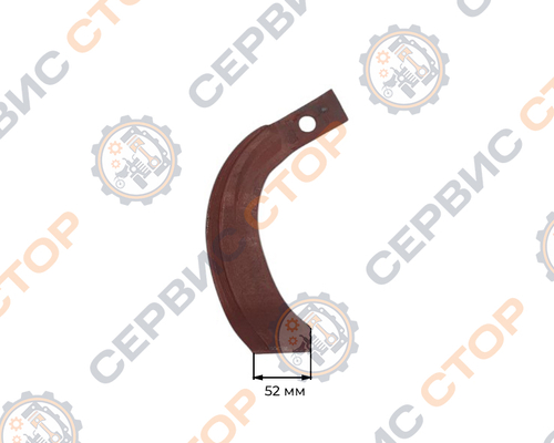 Нож (зуб) почвофрезы 1GQN правый IT225 (210 мм)