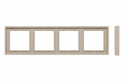 Рамка 4-местная LIREGUS MODERN K14-445-04.M/ONC кремовый матовый