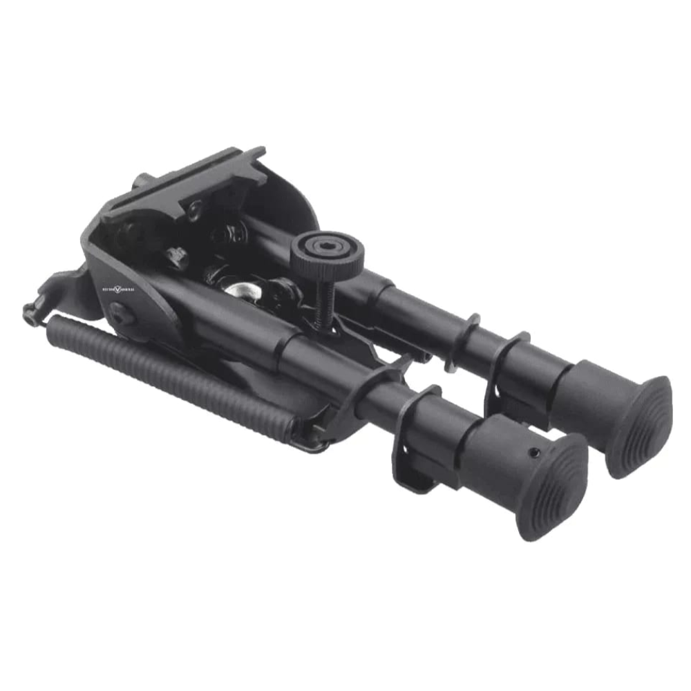 Сошки Vector Optics Defence Carbon, Fiber 6-9" Swivel Bipod, на быстросъемные антабки + адаптер Picatinny (15,5-23 см)