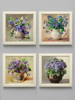 Картины на стену для интерьера на холсте 4 шт