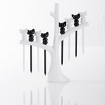 Набор шпажек с держателем miaou, 8 шт.