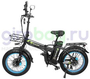 Электровелосипед Syccyba F10 Pro Dual 48V/23Ah (полный привод) - Синий обод фото №4