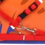 Шлейка с поводком «Веселая прогулка» 120см цвет красный Ultramarine