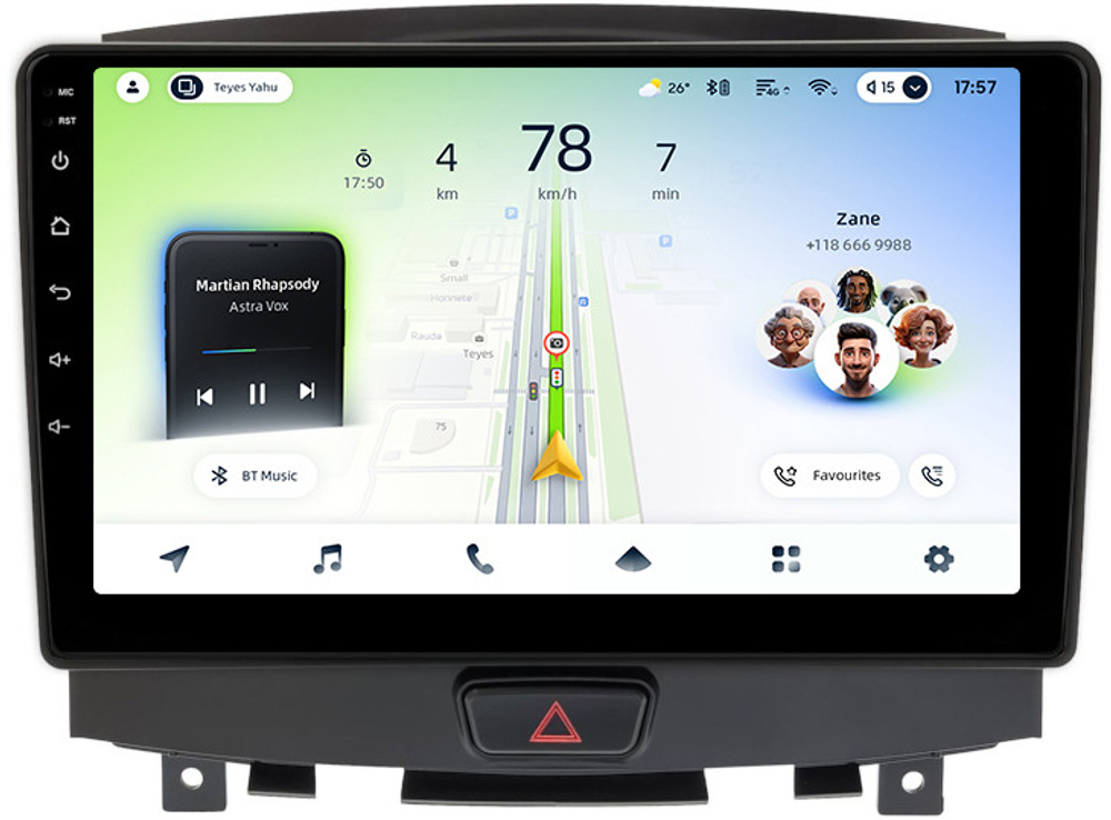 Магнитола для Infiniti EX35 2007-2009 - Teyes CC4L монитор 9" IPS на Android 14, Snapdragon 662, CarPlay, 4G SIM-слот