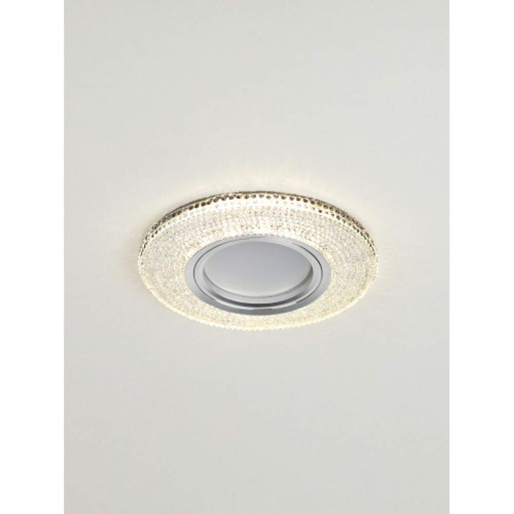 DK LD1 WH Светильник ЭРА декор cо светодиодной подсветкой, прозрачный | Встраиваемые LED светильники