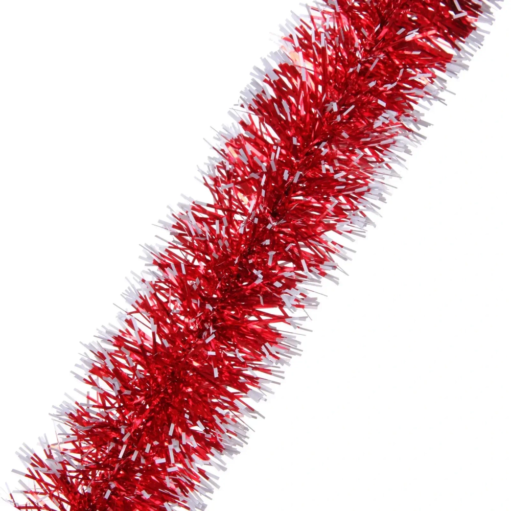 Мишура 2 м 9 см «Снежный блеск», Красный