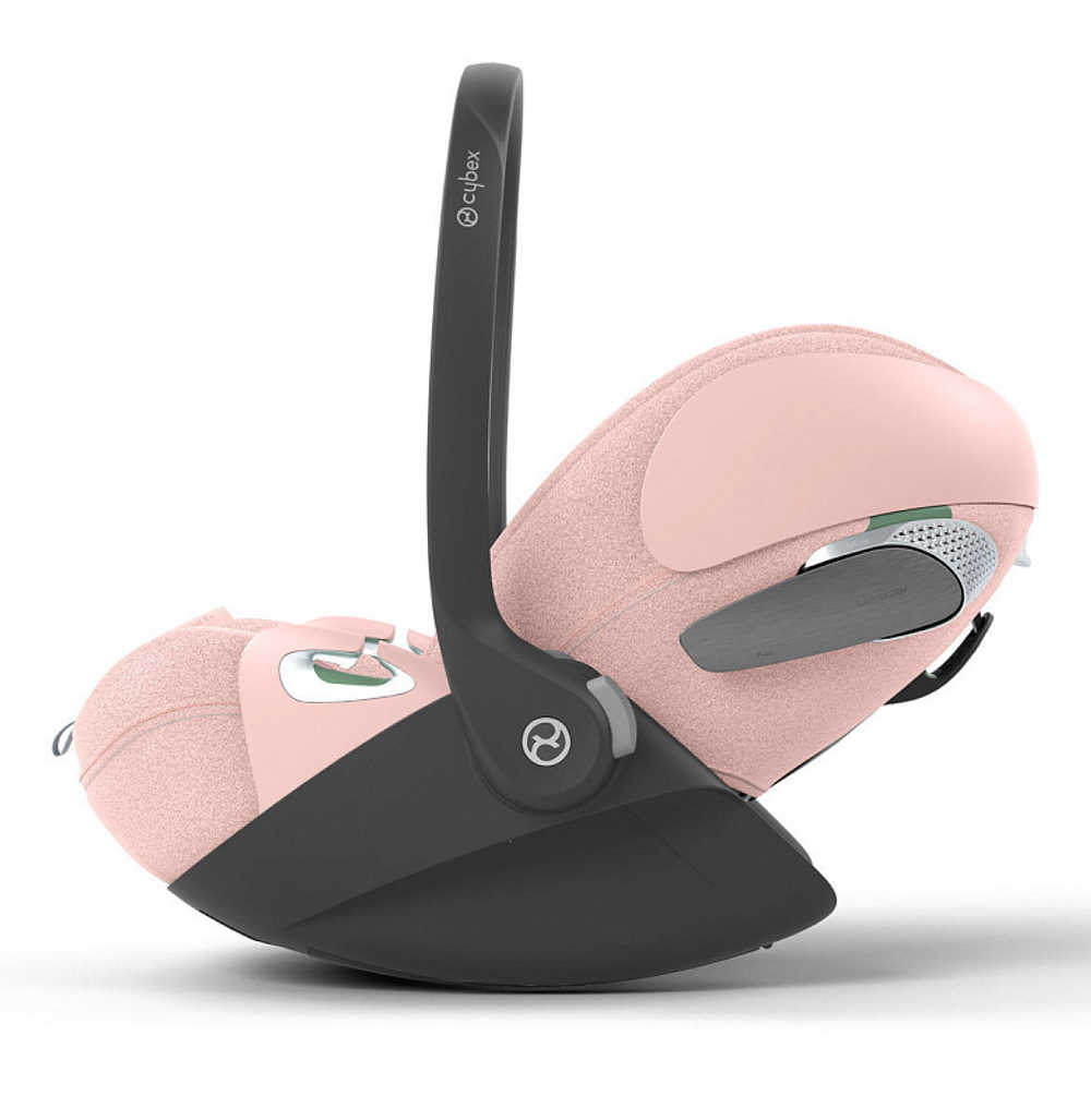 Коляска 3 в 1 Cybex Priam IV Chrome Brown complete и автокресло Cloud T i-Size Peach Pink Plus Off White
