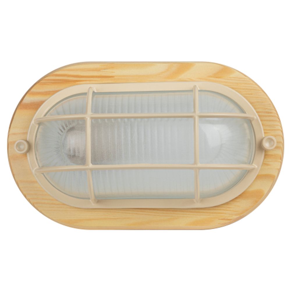 Светильник ЭРА НБО 04-60-012 Кантри дерево/стекло решетка IP54 E27 max 60Вт 232х140 овал сосна | Светильники ЖКХ РБ