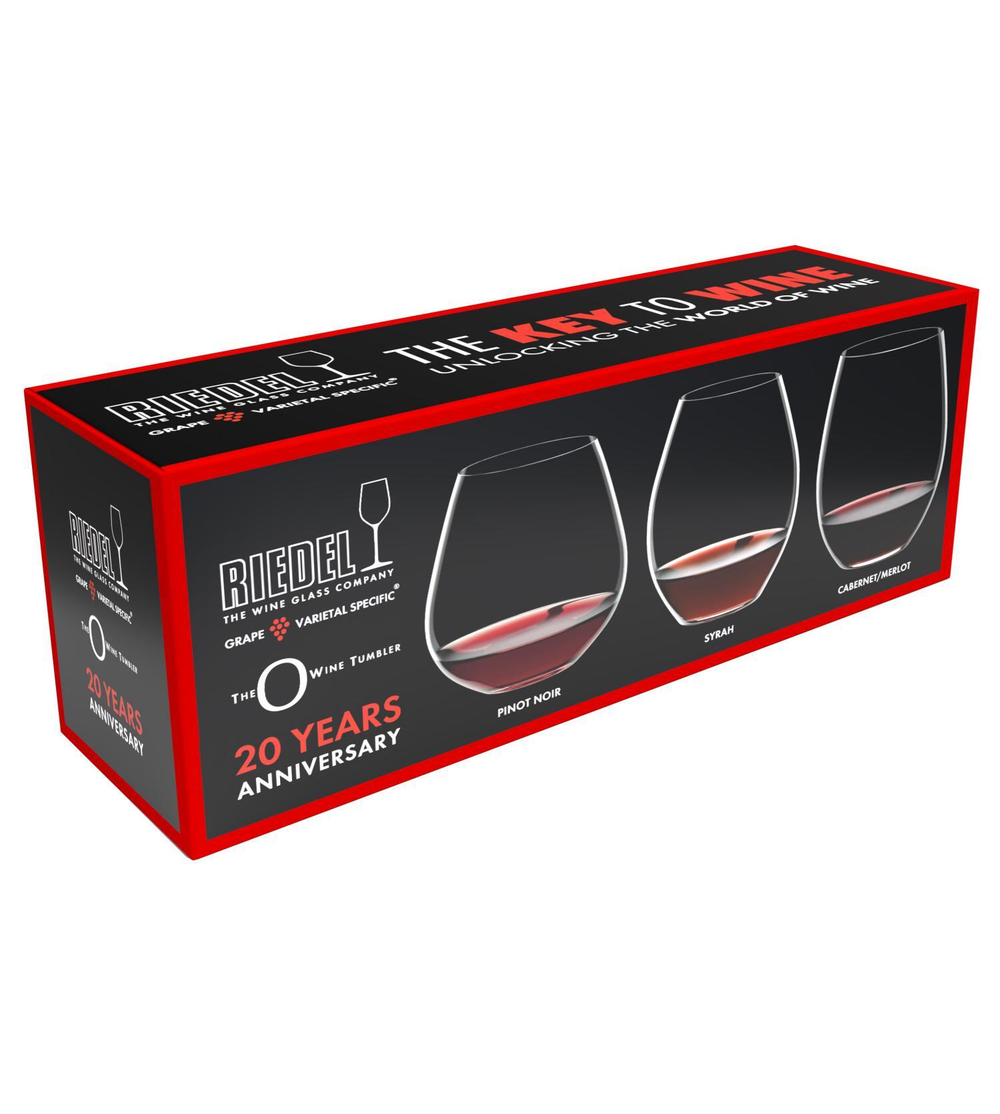 Набор из 3-х бокалов для красного вина O Wine Tumbler The Key To Wine Red Wine Set Riedel