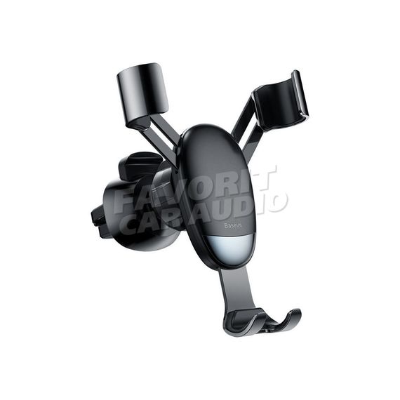 Держатель Baseus Mini gravity металл воздуховод шарнир черный