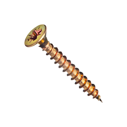 Саморез универсальный 3,5х50 желтый цинк