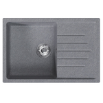 Мойка ML-GM19 КОМФОРТ с крылом, графит (342), 750*500*200мм