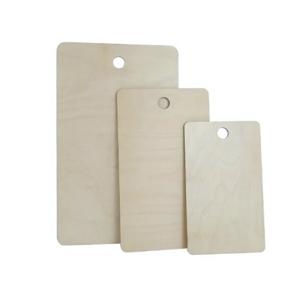 Набор досок фанерных 3шт. 6 мм, прямоуг, 22х13х0,5 см 27х15.5х0,5 см 33.5х20х0,5 см