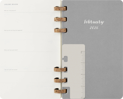 Еженедельник Moleskine SPIRAL Large 130х210мм PP 200стр спираль пробковая черный (DSSPB12MWH3)