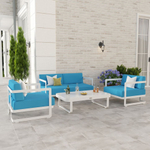 Лаунж зона Ideal Patio СИЛЕНА голубая - белый каркас