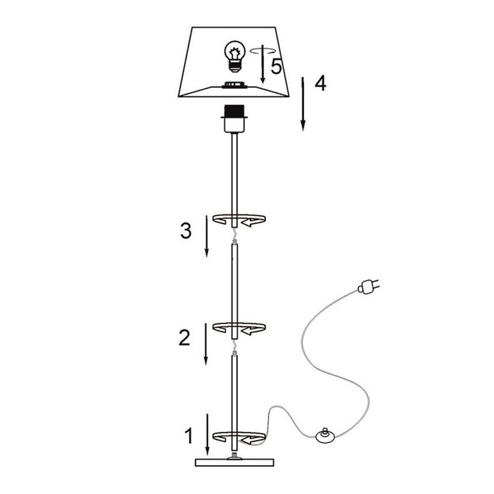 Торшер Kink Light Верто 08084-F,02