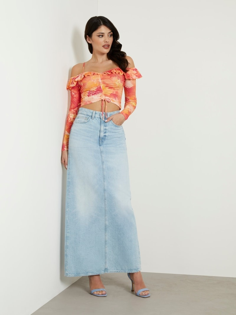 Юбка джинсовая женская GUESS