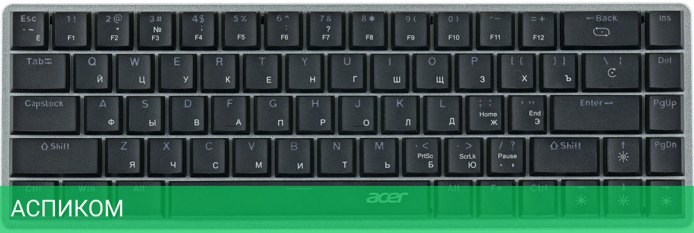 Клавиатура Acer OKW302 серебристый (ZL.KBDCC.01C)