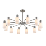 8099/12C COMFI LN26 105 никель/белый металл/стекло Люстра потолочная Е14 12*40W 220V MAVE