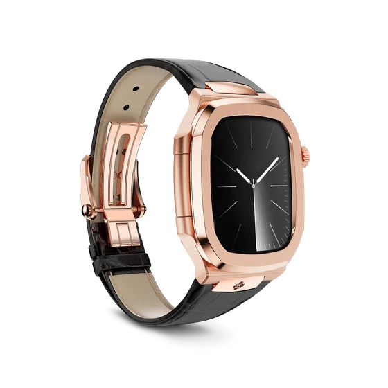 Корпус для Apple Watch ROYAL45 -  Rose Gold Brown Leather