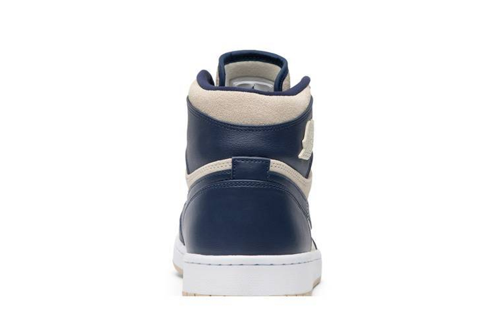 Кроссовки Jordan Air Jordan 1 Retro Premium Midnight Navy Light Cream (Женская размерная сетка)
