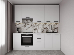 Кухонный гарнитур Жемчуг 2400 (верх 950 мм) столешница 26 мм