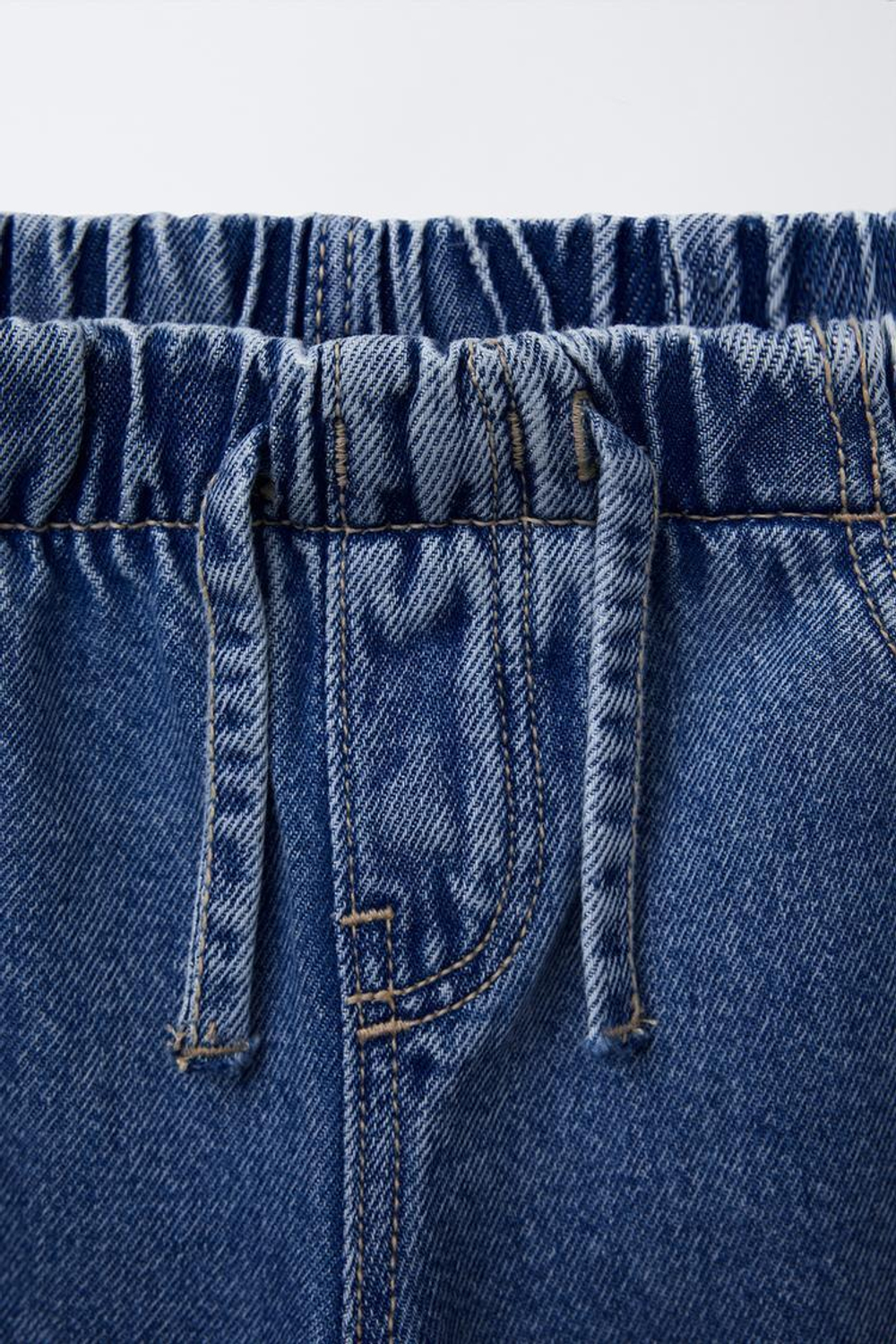 ZARA ДЖИНСЫ WIDE LEG FLUIDO, СИНИЙ