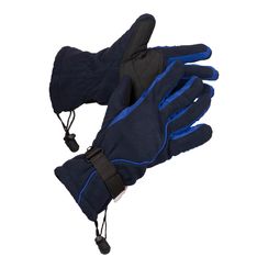 Перчатки ВИНТЕР черные с синим