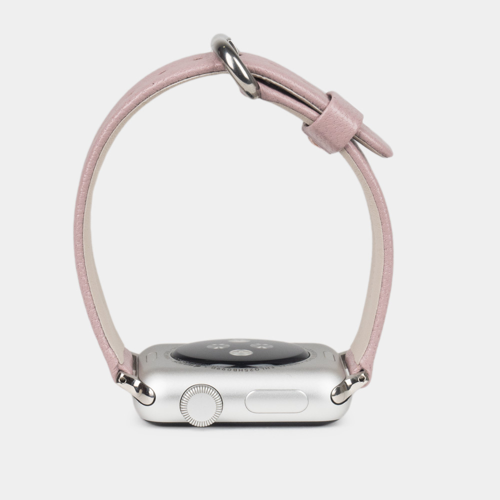 Ремешок для Apple Watch 40/41/42 mm из кожи козы, пудрового цвета
