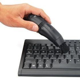 Мини-пылесос для клавиатуры от USB Черный
