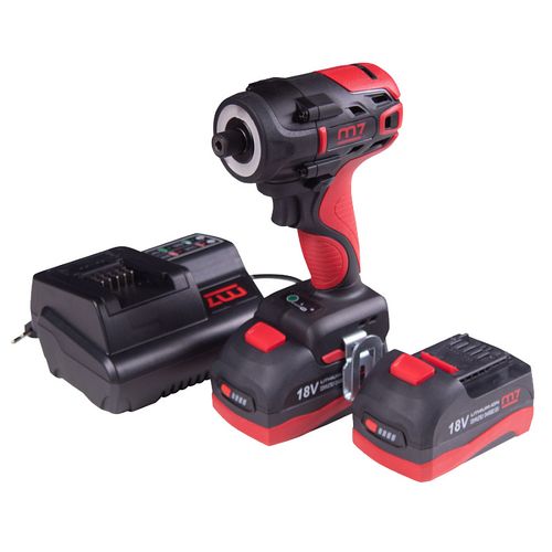 MIGHTY SEVEN (DS-201A) Аккумуляторный шуруповерт 18 В, 4 предмета, кейс