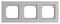 Рамка 3-м AtlasDesign Aqua IP44 алюм. SE ATN440303