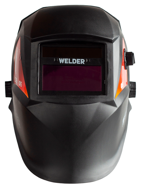 Маска сварочная WELDER PRO Ф5 СБ Хамелеон 93x43 мм, DIN 4/9-13 (Внеш. регул), в пакете