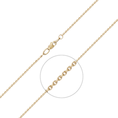 Цепь из лимонного золота (плетение якорное) Артикул: 21-0813-040-1130-17