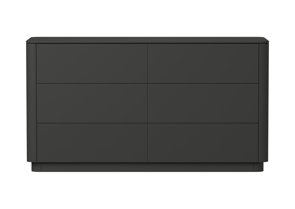Комод Tammi 6 ящиков ширина 140 см (черный)