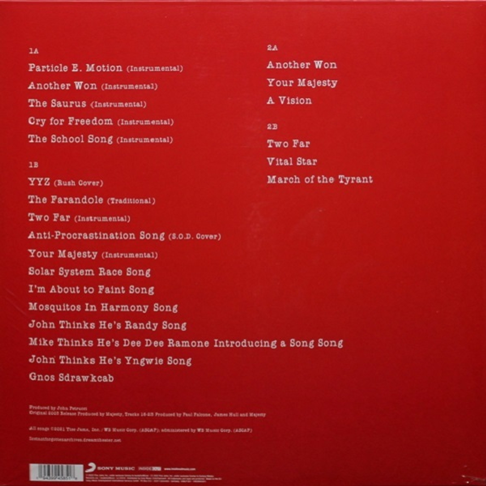 Dream Theater / Lost Not Forgotten Archives - The Majesty Demos (1985-1986)(2LP+CD)