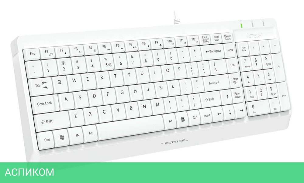 Набор периферии A4Tech Fstyler F1512 White