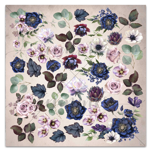 Лист для вырезания "Darkness" 190гр, 20*20см