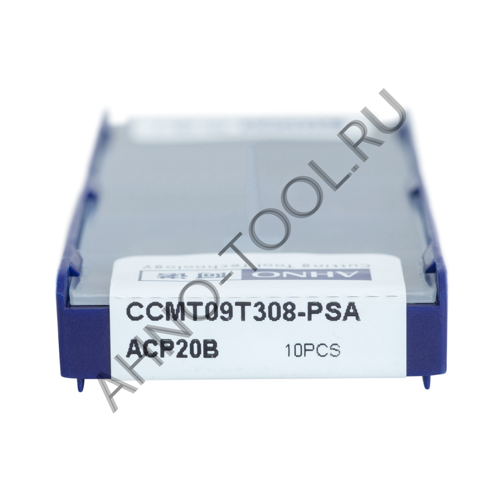 Пластина твердосплавная ISO CCMT09T308-PSA ACP20B AHNO по стали, получистовая