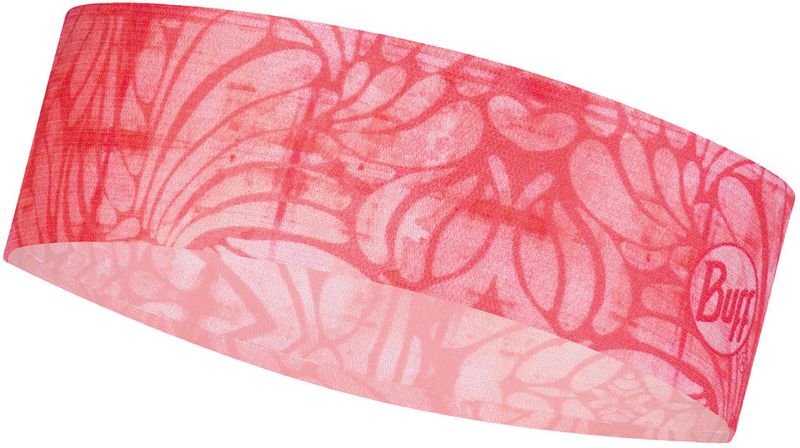 Узкая спортивная повязка на голову Buff Headband Slim CoolNet Calyx Salmon Rose Фото 1