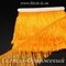 Бахрома для танцев 30 см, полиэстер, 1 нить, Светло-Оранжевая, розница от 10 см