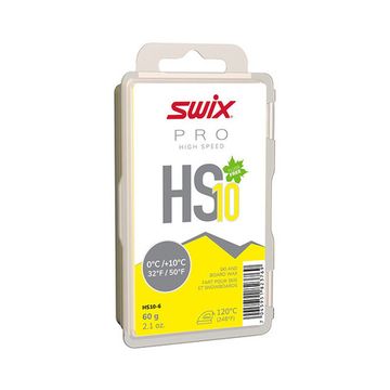 Парафин SWIX HS10 Yellow, 0°C/+10°C, 60 г