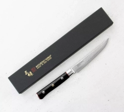 Mcusta Zanmai - Нож Zanmai Pro Zebra 11,5 см для стейков / артикул   HFZ-8020D  / GTIN 4964496963200