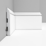 Плинтус напольный дюрополимер под покраску A118 139×18×2000 мм DecoMaster