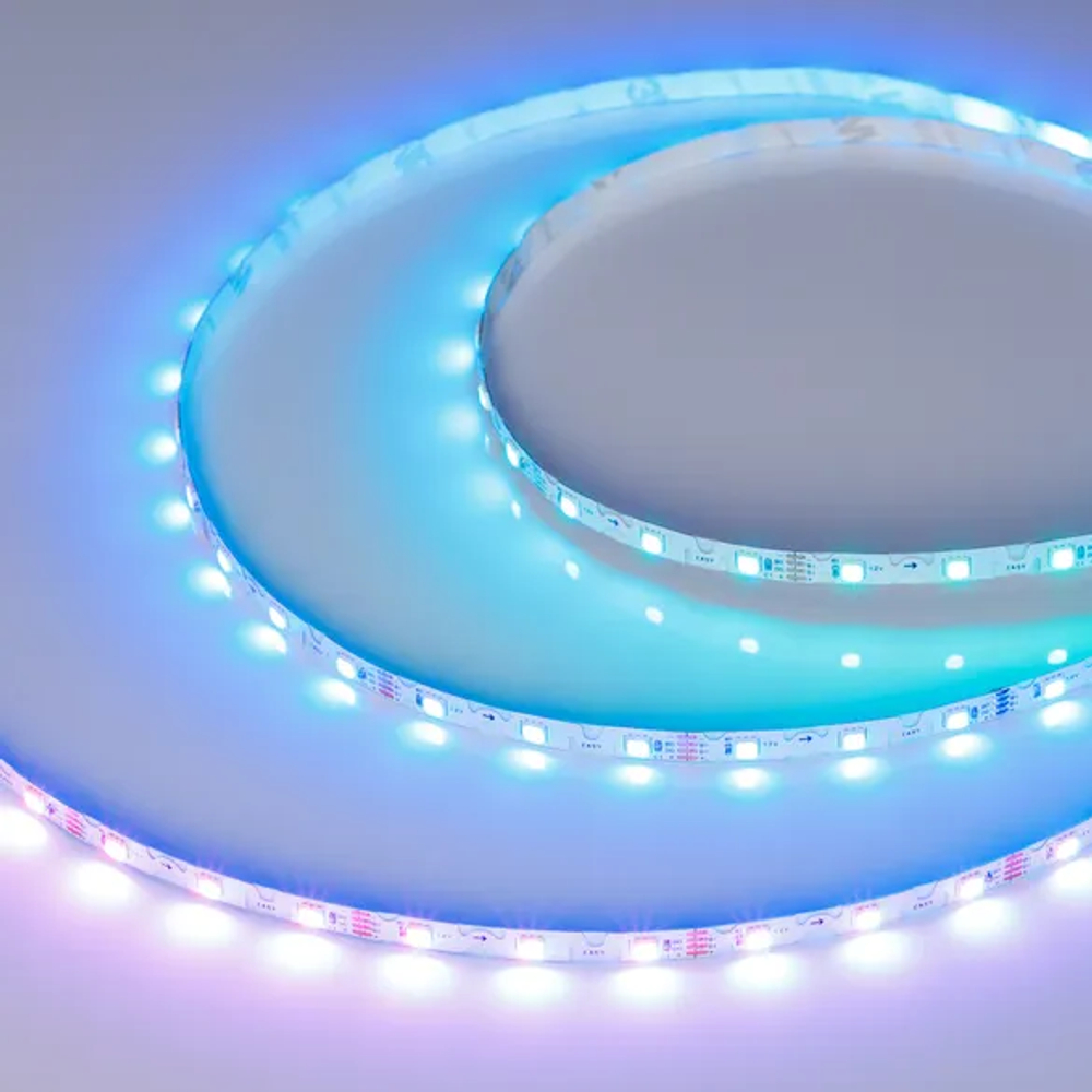 Светодиодная лента SPI-RZ-F60-6mm 12V RGB-PX1-BPT (7 W/m, IP20, 3535, 5m) (Arlight, -) 044684